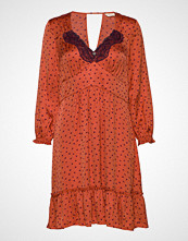 Odd Molly Hello New Love Dress Knelang Kjole Oransje ODD MOLLY