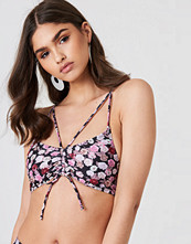 NA-KD Swimwear Drawstring Bikini Top multicolor