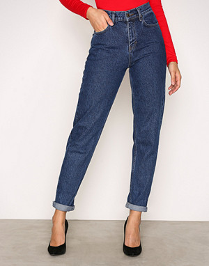 NLY Trend jeans, Dark Blue Denim High Waist Vintage Denim NLY Trend jeans, Dark Blue Denim High Waist Vintage Denim