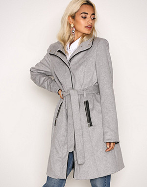 Vero Moda kåpe, Lys grå Vmprato Rich 3/4 Wool Jacket Noos Vero Moda kåpe, Lys grå Vmprato Rich 3/4 Wool Jacket Noos