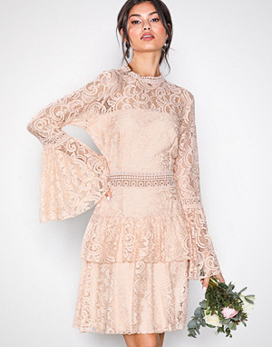 U Collection kjole, Dreamy Lace Dress Light Beige U Collection kjole, Dreamy Lace Dress Light Beige