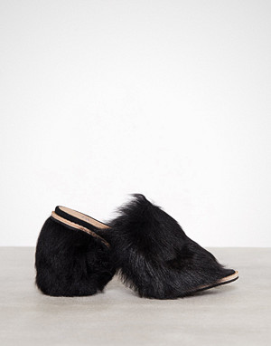 UGG Australia pumps, W. Fluff Heel Svart UGG Australia pumps, W. Fluff Heel Svart