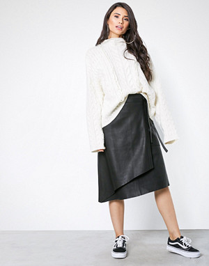 NORR skjørt, Sabine long leather skirt NORR skjørt, Sabine long leather skirt