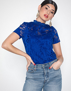 Vila bluse, Vistasia S/S Lace Top - Fav Vila bluse, Vistasia S/S Lace Top - Fav