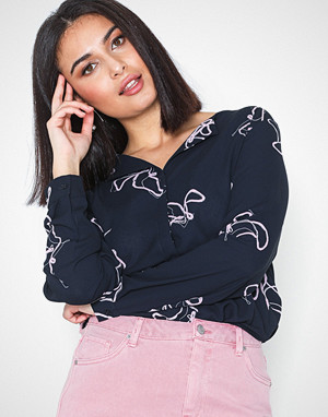 Selected Femme bluse, Slfdynella Aop Ls Shirt B Selected Femme bluse, Slfdynella Aop Ls Shirt B
