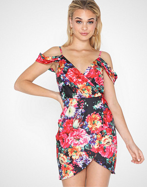 Parisian kjole, Floral Wrap Dress Parisian kjole, Floral Wrap Dress