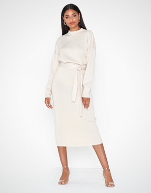 Missguided skjørt, Knitted Tie Waist Midi Skirt Missguided skjørt, Knitted Tie Waist Midi Skirt