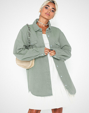 Missguided skjorte, Denim Shirt Co Ord Missguided skjorte, Denim Shirt Co Ord