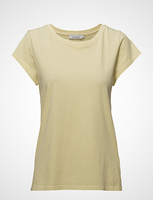 Samsøe & Samsøe Liss Ss Gd 3174 T shirts & Tops Short LISS SS GD 3174 GUL T SKJORTE | Hoyer.no