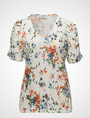 Violeta by Mango T-skjorte, Flowers Linen-Blend T-Shirt Violeta by Mango T-skjorte, Flowers Linen-Blend T-Shirt