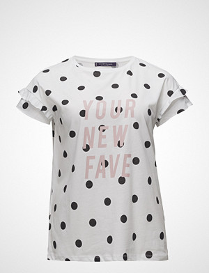 Violeta by Mango T-skjorte, Message Polka-Dot T-Shirt Violeta by Mango T-skjorte, Message Polka-Dot T-Shirt