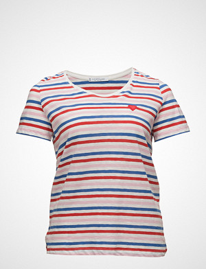 Violeta by Mango T-skjorte, Striped Cotton T-Shirt Violeta by Mango T-skjorte, Striped Cotton T-Shirt