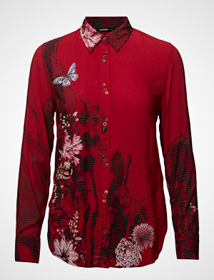 Desigual skjorte, Cam Fragancy Langermet Skjorte Rød DESIGUAL Desigual skjorte, Cam Fragancy Langermet Skjorte Rød DESIGUAL