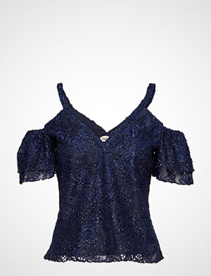 Valerie bluse, Zanda Top Bluse Ermeløs Blå VALERIE Valerie bluse, Zanda Top Bluse Ermeløs Blå VALERIE