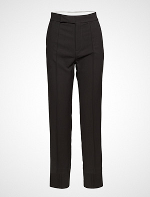 ÁERON bukse, Asymmetric Hem Cigarette Pants Bukser Med Rette Ben Svart ÁERON ÁERON bukse, Asymmetric Hem Cigarette Pants Bukser Med Rette Ben Svart ÁERON