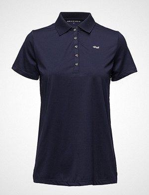 Röhnisch Pleated Poloshirt T-shirts & Tops Polo-Skjorte Blå RÖHNISCH Röhnisch Pleated Poloshirt T-shirts & Tops Polo-Skjorte Blå RÖHNISCH