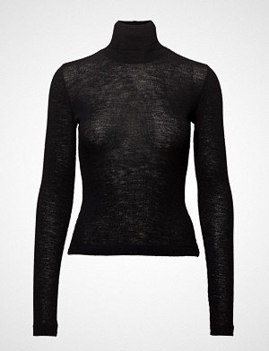 T by Alexander Wang genser, Sheer Wooly Rib L/S Fitted Turtleneck Høyhalset Pologenser Svart T BY ALEXANDER WANG T by Alexander Wang genser, Sheer Wooly Rib L/S Fitted Turtleneck Høyhalset Pologenser Svart T BY ALEXANDER WANG