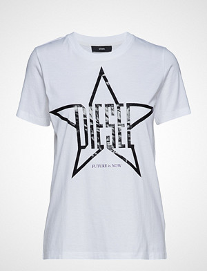 Diesel Women T-skjorte, T-Sily-Za T-Shirt T-shirts & Tops Short-sleeved Hvit DIESEL WOMEN