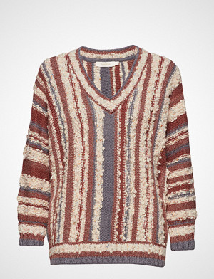Rabens Saloner genser, Crazy Lurex V-Neck Strikket Genser Rød RABENS SAL R Rabens Saloner genser, Crazy Lurex V-Neck Strikket Genser Rød RABENS SAL R