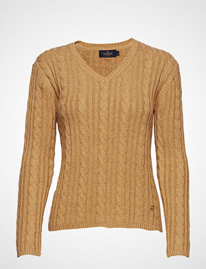 Morris genser, Madeleine Knit Strikket Genser Gul MORRIS Morris genser, Madeleine Knit Strikket Genser Gul MORRIS
