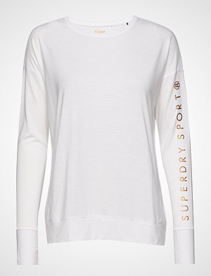 Superdry Sport T-skjorte, Active Studio Luxe L/S Top T-shirts & Tops Long-sleeved Hvit SUPERDRY SPORT Superdry Sport T-skjorte, Active Studio Luxe L/S Top T-shirts & Tops Long-sleeved Hvit SUPERDRY SPORT