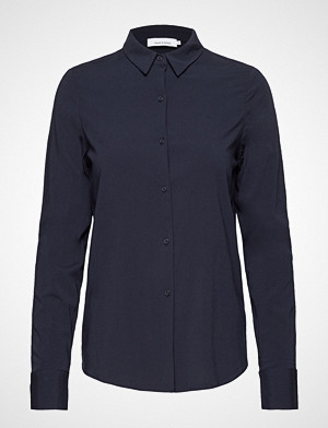 Samsøe & Samsøe Milly Np Shirt 9942 Langermet Skjorte Blå MILLY NP 9942 MØRKEBLÅ SKJORTE | Hoyer.no