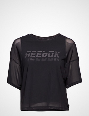 Reebok T-skjorte, Wor Myt Mesh Layer Piece T-shirts & Tops Short-sleeved Svart REEBOK Reebok T-skjorte, Wor Myt Mesh Layer Piece T-shirts & Tops Short-sleeved Svart REEBOK