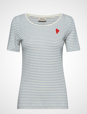 Mos Mosh T-skjorte, Kenia Glam Stripe O-Neck Mos Mosh T-skjorte, Kenia Glam Stripe O-Neck