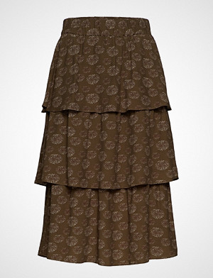 Mayla Stockholm skjørt, Ariana Midi Skirt Knelangt Skjørt Brun MAYLA STOCKHOLM Mayla Stockholm skjørt, Ariana Midi Skirt Knelangt Skjørt Brun MAYLA STOCKHOLM
