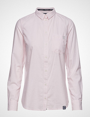 Superdry skjorte, Oxford Stripe Shirt Langermet Skjorte Rosa SUPERDRY Superdry skjorte, Oxford Stripe Shirt Langermet Skjorte Rosa SUPERDRY