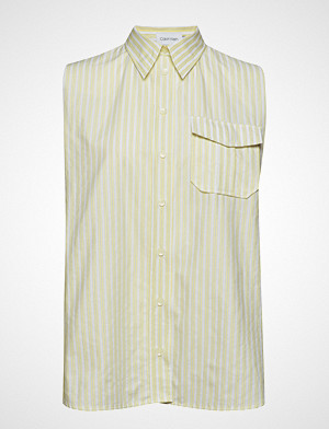 Calvin Klein bluse, Stp Police Pkt Shirt Ns Bluse Ermeløs Gul CALVIN KLEIN Calvin Klein bluse, Stp Police Pkt Shirt Ns Bluse Ermeløs Gul CALVIN KLEIN