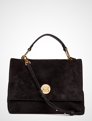 Coccinelle Liya Suede Bags Top Handle Bags Svart COCCINELLE Coccinelle Liya Suede Bags Top Handle Bags Svart COCCINELLE