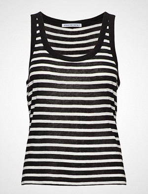 T by Alexander Wang singlet, Striped Slub Jersey Tank T-shirts & Tops Sleeveless Svart T BY ALEXANDER WANG T by Alexander Wang singlet, Striped Slub Jersey Tank T-shirts & Tops Sleeveless Svart T BY ALEXANDER WANG
