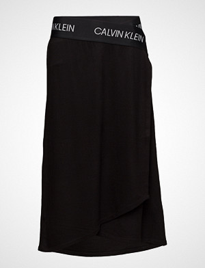 Calvin Klein Performance skjørt, Midi Wrap Skirt Knelangt Skjørt Svart CALVIN KLEIN PERFORMANCE Calvin Klein Performance skjørt, Midi Wrap Skirt Knelangt Skjørt Svart CALVIN KLEIN PERFORMANCE