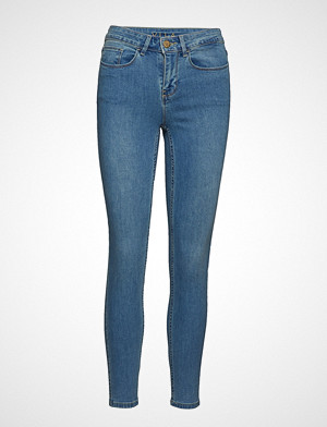 Vila jeans, Vicommit Felicia Rw Slim 7/8 V. Lbd-Noos Skinny Jeans Blå VILA