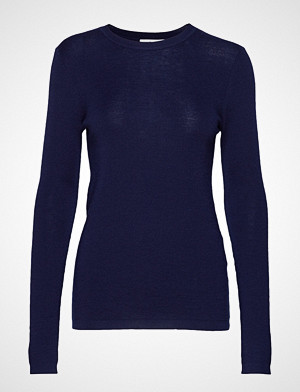 nué notes genser, Selma Round Neck Strikket Genser Blå NUÉ NOTES nué notes genser, Selma Round Neck Strikket Genser Blå NUÉ NOTES