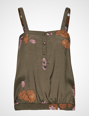 Rabens Saloner bluse, Lotus Placket Top Bluse Ermeløs Grønn RABENS SAL R Rabens Saloner bluse, Lotus Placket Top Bluse Ermeløs Grønn RABENS SAL R