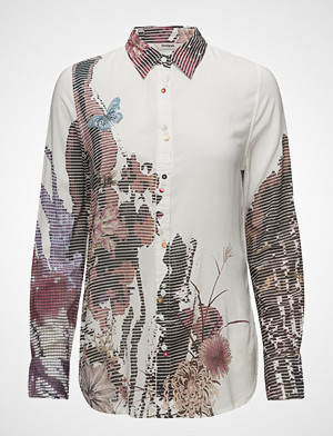 Desigual skjorte, Cam Fragancy Langermet Skjorte Hvit DESIGUAL Desigual skjorte, Cam Fragancy Langermet Skjorte Hvit DESIGUAL