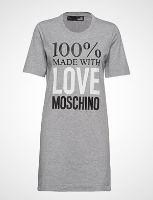 Love Moschino kjole, Love Moschino-Dress Knelang Kjole Grå LOVE MOSCHINO Love Moschino kjole, Love Moschino-Dress Knelang Kjole Grå LOVE MOSCHINO