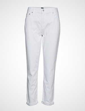 GAP bukse, Lt Wt Gf Optic White Bukser Med Rette Ben Hvit GAP GAP bukse, Lt Wt Gf Optic White Bukser Med Rette Ben Hvit GAP