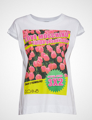 Love Moschino T-skjorte, Love Moschino-T-Shirt T-shirts & Tops Short-sleeved Hvit LOVE MOSCHINO Love Moschino T-skjorte, Love Moschino-T-Shirt T-shirts & Tops Short-sleeved Hvit LOVE MOSCHINO