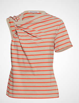 T by Alexander Wang T-skjorte, Thin Stripe High Twist Twisted Top T-shirts & Tops Short-sleeved Rød T BY ALEXANDER WANG T by Alexander Wang T-skjorte, Thin Stripe High Twist Twisted Top T-shirts & Tops Short-sleeved Rød T BY ALEXANDER WANG