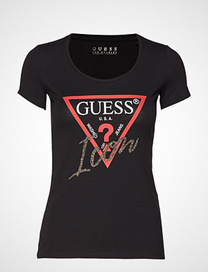 GUESS Jeans T-skjorte, Ss Cn Icon Tee T-shirts & Tops Short-sleeved Svart GUESS JEANS GUESS Jeans T-skjorte, Ss Cn Icon Tee T-shirts & Tops Short-sleeved Svart GUESS JEANS