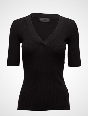 Storm & Marie T-skjorte, Nap-V T-shirts & Tops Short-sleeved Svart STORM & MARIE Storm & Marie T-skjorte, Nap-V T-shirts & Tops Short-sleeved Svart STORM & MARIE