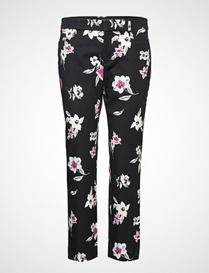 Banana Republic bukse, Sloan Floral Brushed Print Bukser Med Rette Ben Svart BANANA REPUBLIC Banana Republic bukse, Sloan Floral Brushed Print Bukser Med Rette Ben Svart BANANA REPUBLIC