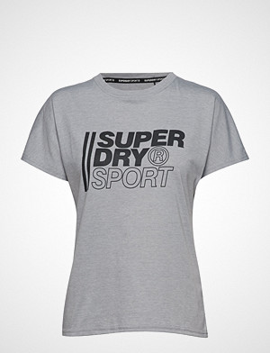 Superdry Sport T-skjorte, Core Sport Graphic Tee T-shirts & Tops Short-sleeved Grå SUPERDRY SPORT Superdry Sport T-skjorte, Core Sport Graphic Tee T-shirts & Tops Short-sleeved Grå SUPERDRY SPORT