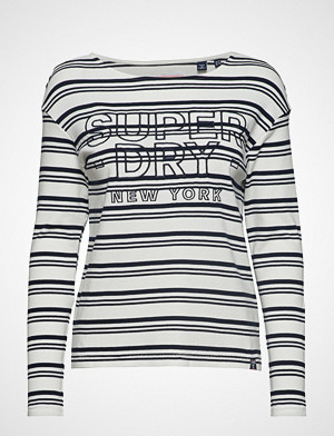 Superdry T-skjorte, Gracie L/S Stripe Top T-shirts & Tops Long-sleeved Hvit SUPERDRY Superdry T-skjorte, Gracie L/S Stripe Top T-shirts & Tops Long-sleeved Hvit SUPERDRY