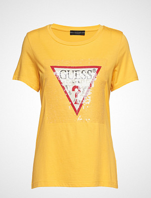 GUESS Jeans T-skjorte, Ss Cn Shiny Tee T-shirts & Tops Short-sleeved Gul GUESS JEANS GUESS Jeans T-skjorte, Ss Cn Shiny Tee T-shirts & Tops Short-sleeved Gul GUESS JEANS
