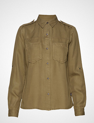 Scotch & Soda skjorte, Workwear Inspired Shirt In Drapy Quality Langermet Skjorte Grønn SCOTCH & SODA Scotch & Soda skjorte, Workwear Inspired Shirt In Drapy Quality Langermet Skjorte Grønn SCOTCH & SODA