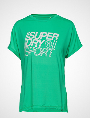 Superdry Sport T-skjorte, Core Loose Tee T-shirts & Tops Short-sleeved Grønn SUPERDRY SPORT Superdry Sport T-skjorte, Core Loose Tee T-shirts & Tops Short-sleeved Grønn SUPERDRY SPORT